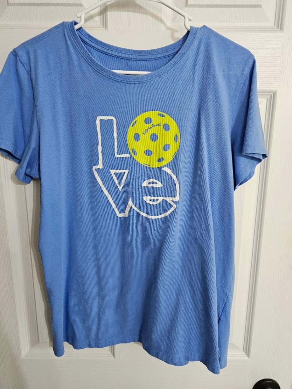 Life is good t-shirt - I Love Pickleball sz Large Womens